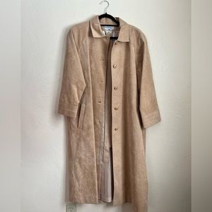 Suede Trench Coat